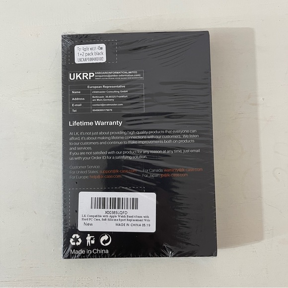 Sport Band Compatible for Apple Watch Band 45mm,Series7 with 2 Pack Hard PC Case - Picture 4 of 10